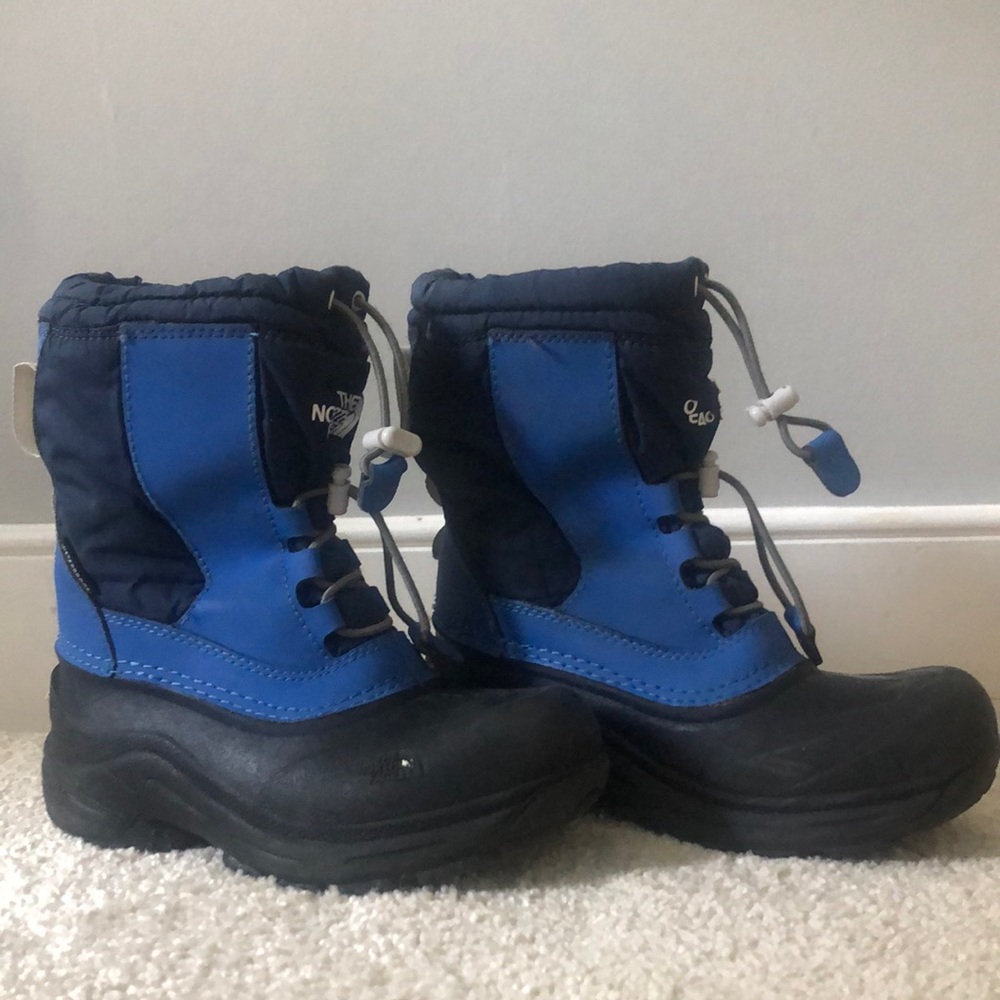 The North Face snow boots.